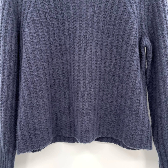 NWT 360 Cashmere Pamela Ribbed Wool & Cashmere Blend Sweater Prussian Sz XS Blue - Picture 3 of 14